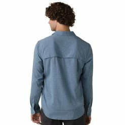 prAna Garvan Long Sleeve Shirt Men's -Prana Online Store ANTBLU D4