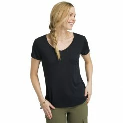 prAna Foundation Short Sleeve Shirt Women's -Prana Online Store BK 8