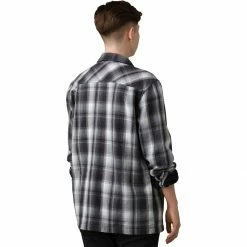 prAna Glover Park Lined Flannel Shirt Men's -Prana Online Store BLA D1