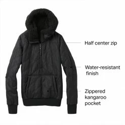 prAna Esla 1/2 Zip Pullover Women's -Prana Online Store BLA D5 6