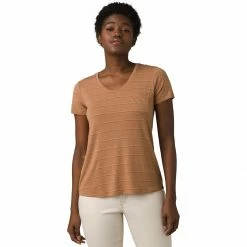 prAna Foundation Short Sleeve Shirt Women's -Prana Online Store CAMHEASTR D4