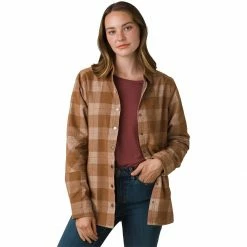 prAna Porter Park Flannel Shirt Women's -Prana Online Store CAM D3 3