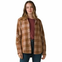 prAna Porter Park Flannel Shirt Women's -Prana Online Store CAM D4 2