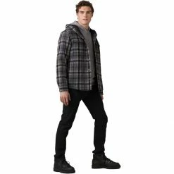 prAna Asgard Hooded Flannel Shirt Men's -Prana Online Store CHA D2