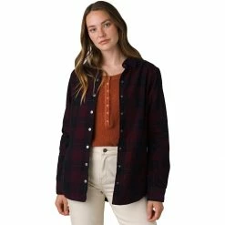 prAna Porter Park Flannel Shirt Women's -Prana Online Store NAU D3 3