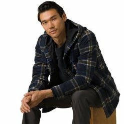 prAna Asgard Hooded Flannel Shirt Men's -Prana Online Store NAU D5