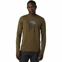 prAna Journeyman Long Sleeved Slim T Shirt Men's -Prana Online Store PEAHEACOM