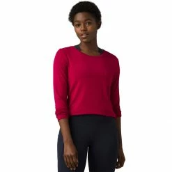 prAna Foundation Long Sleeve Shirt Women's -Prana Online Store REDBERHEA 2