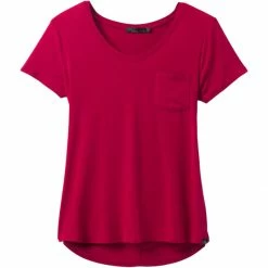 prAna Foundation Short Sleeve Shirt Women's -Prana Online Store REDBERHEA D1