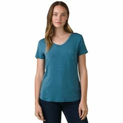 prAna Foundation Short Sleeve Shirt Women's -Prana Online Store SEABLUHEA D2