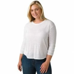 prAna Cozy Up Long Sleeve T Shirt Women's -Prana Online Store WHI 2