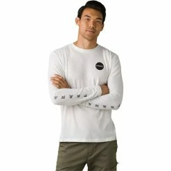 prAna Live the Journey Slim T Shirt Men's -Prana Online Store WHI