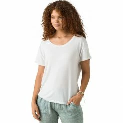 prAna Foundation Slouch Top Women's -Prana Online Store WHI 3