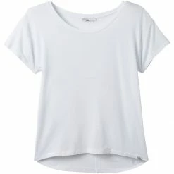prAna Foundation Slouch Top Women's -Prana Online Store WHI D2 2