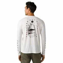 prAna Live the Journey Slim T Shirt Men's -Prana Online Store WHI D3